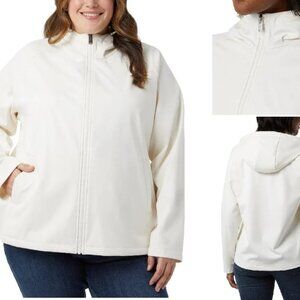 32 Degrees Heat Women's Plus Size 3X Cream Softshell Jacket NWT